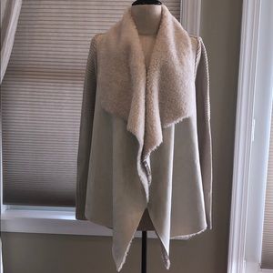 Nwot Dolce Cabo Faux Suede Shearling Jacket